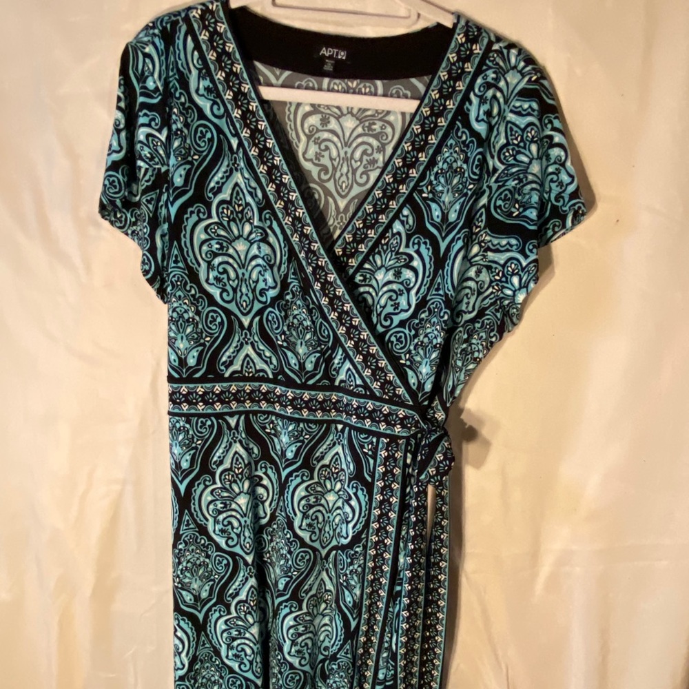 Faux wrap dress